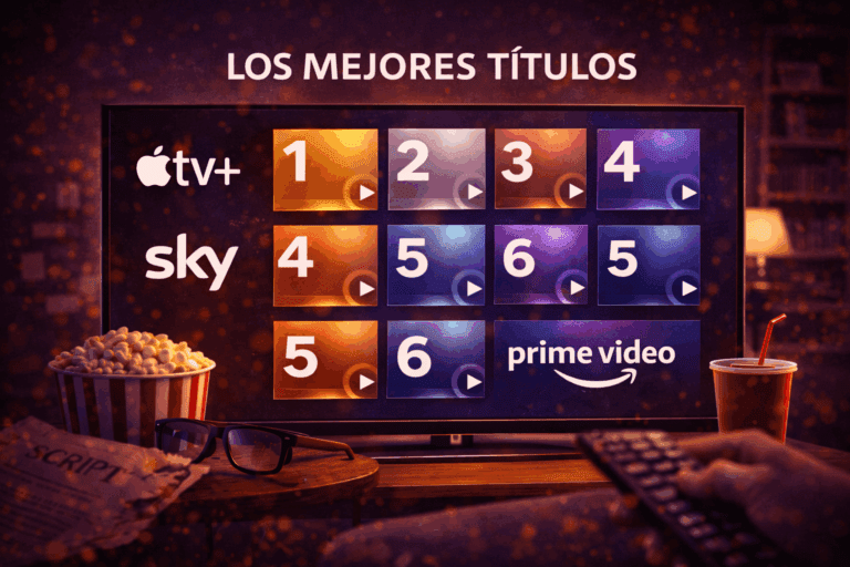 Comparativa de Prime Video, SkyShowtime y Apple TV en streaming