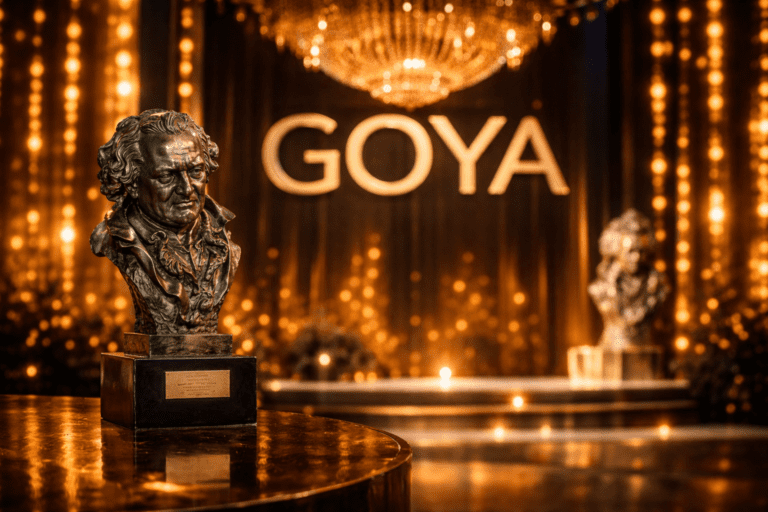 escenario de la gala de los Goya 2025 con presentadores y premiados