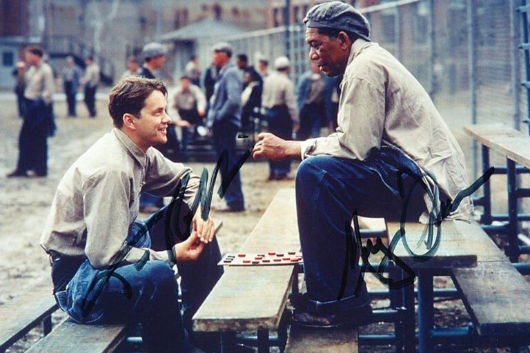 Cadena perpetua escena prisión Shawshank Andy Red Roger Deakins
