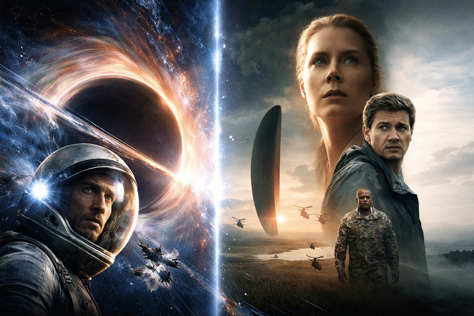 Comparativa La llegada vs Interstellar ciencia ficción moderna