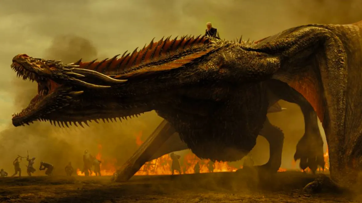 Game of Thrones trono de hierro dragones serie HBO escena épica fantasía